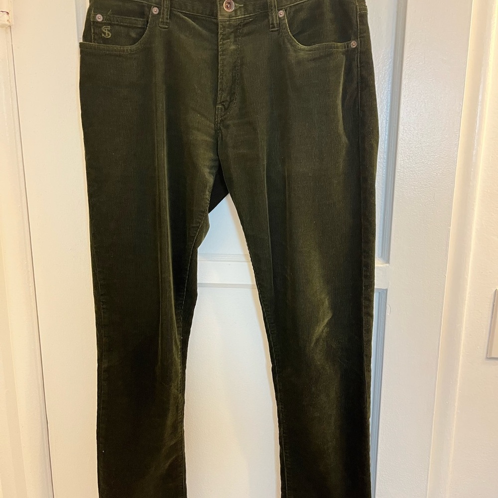 Todd Snyder Olive Green Corduroy Pants